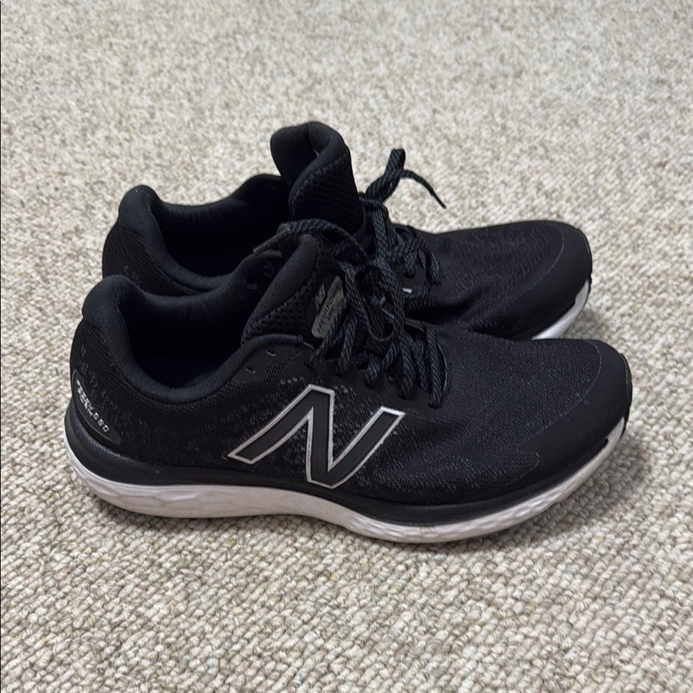 New Balance Black and White Athletic Sneakers